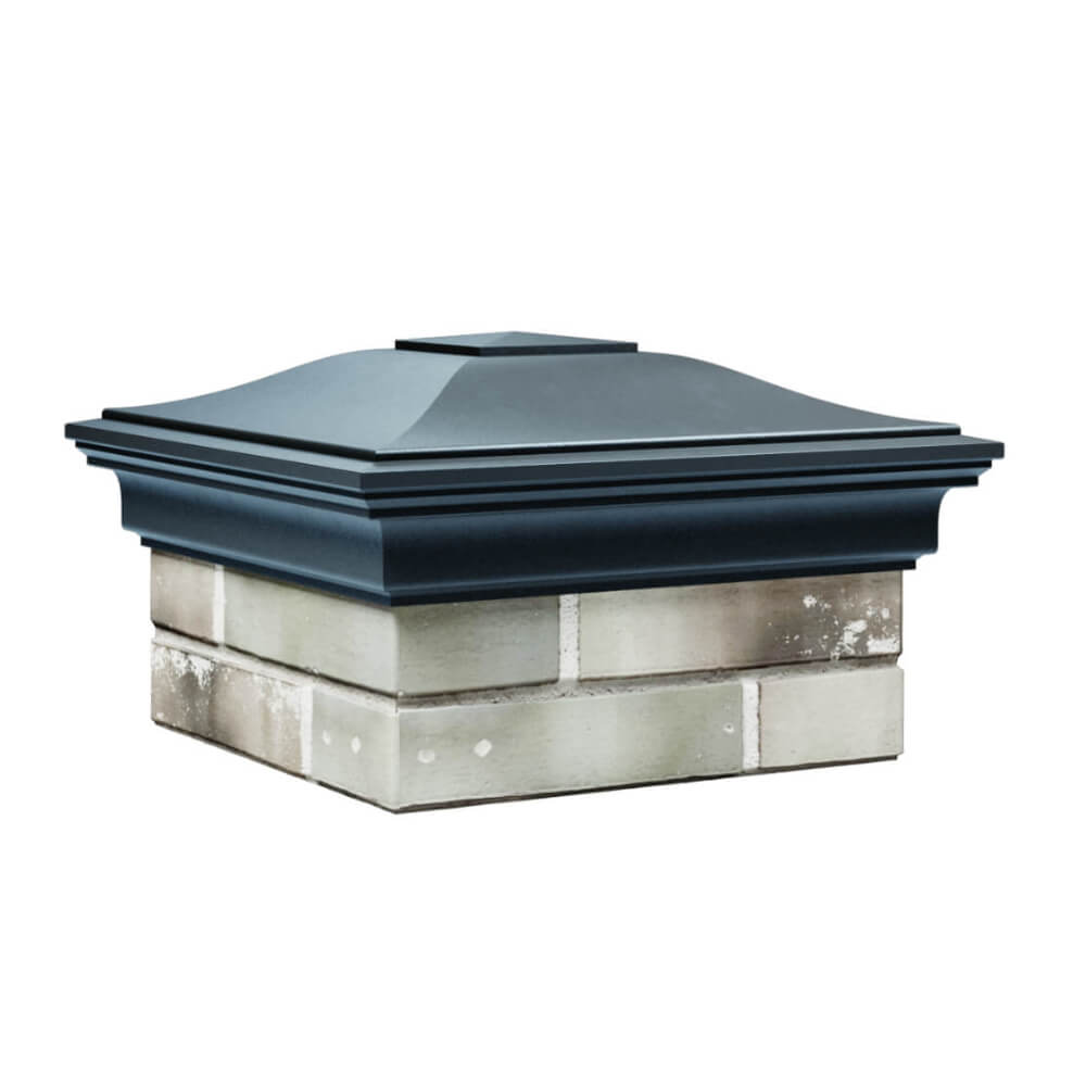 Колпак Zking Монблан Серый на столб 1.5х1.5 еврокирпича 0.7НФ (355х355мм) в Евпатории фото