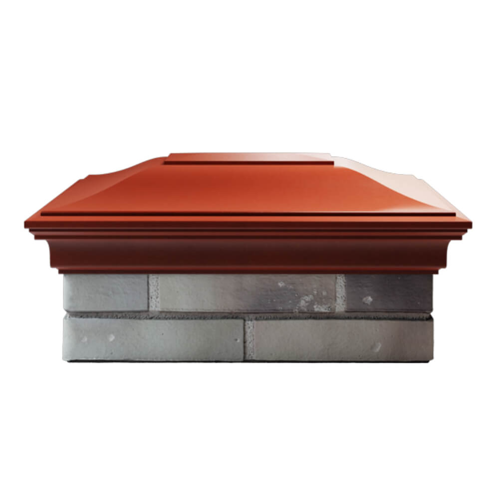 Колпак Zking Монблан Красный на столб 2х1.5 кирпича (515х385мм) в Евпатории фото