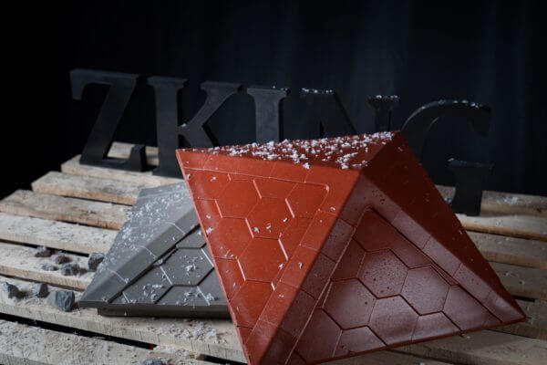 Колпак Zking Эверест Красный на столб 1.5х1.5 кирпича (390х390мм) в Евпатории фото