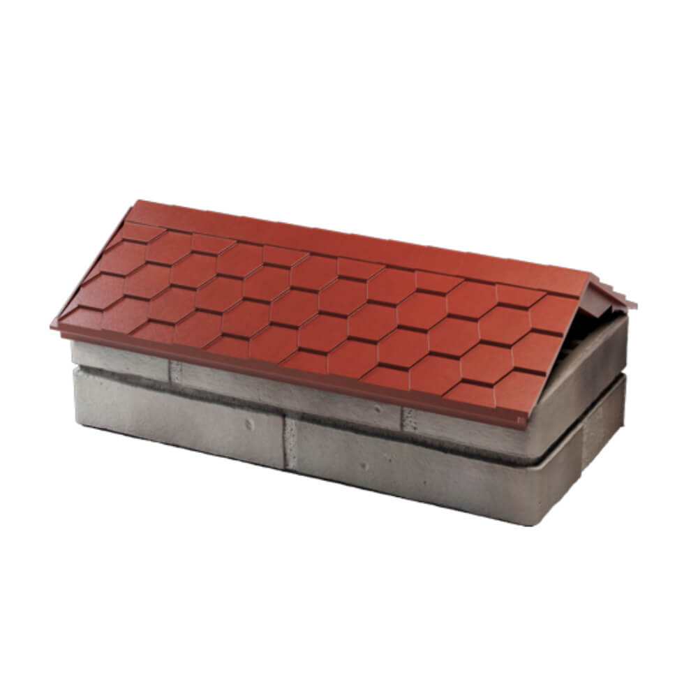 Парапет Zking Эверест Красный с посадкой на 1 кирпич (200/225/255мм) в Евпатории фото