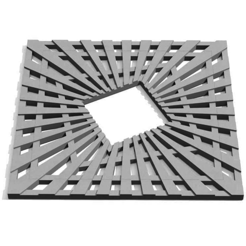 Приствольная решетка для дерева ZKING ATMOSPHERE 1.2х1.2м Серая Евпатория фото