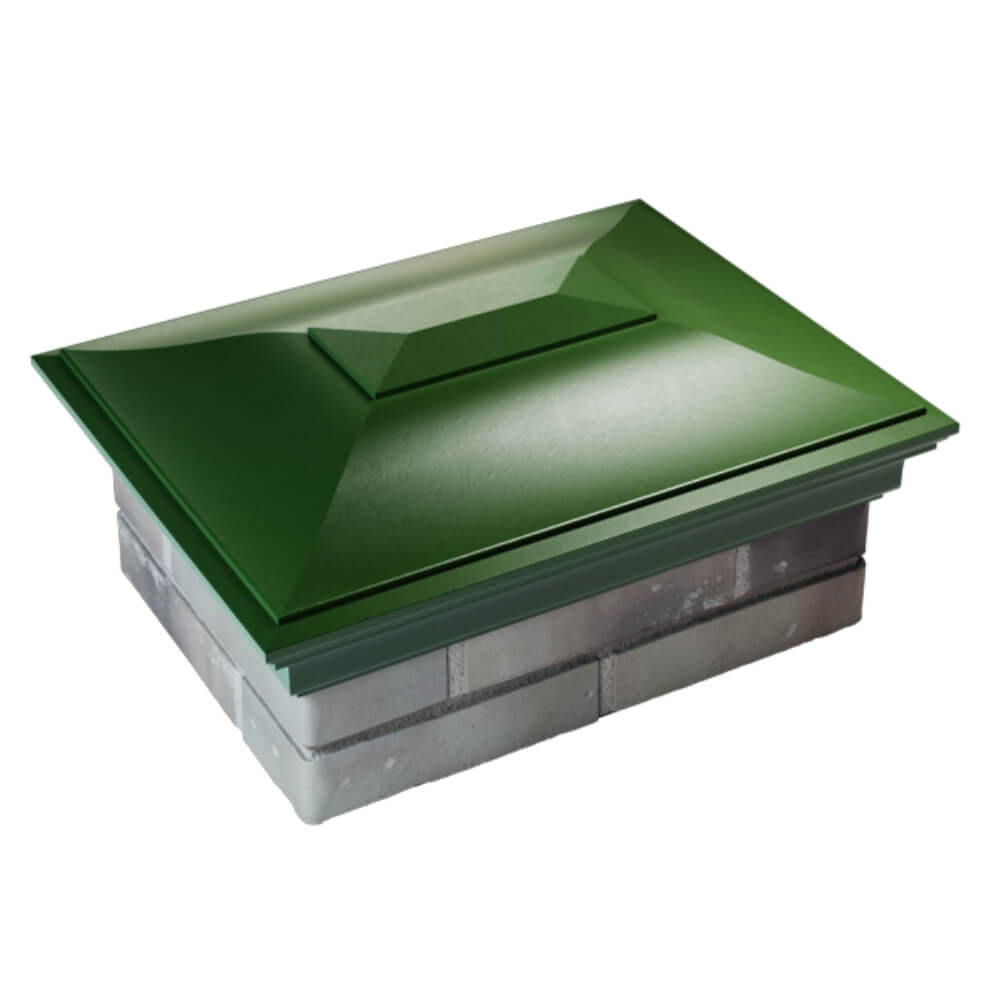 Колпак Zking Монблан Зеленый на столб 2х1.5 кирпича (515х385мм) Евпатория фото