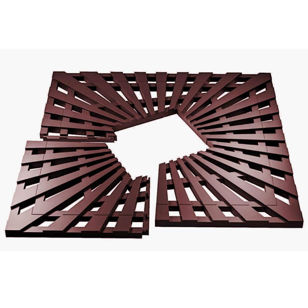 Приствольная решетка для дерева ZKING ATMOSPHERE 1.2х1.2м Коричневая в Евпатории фото