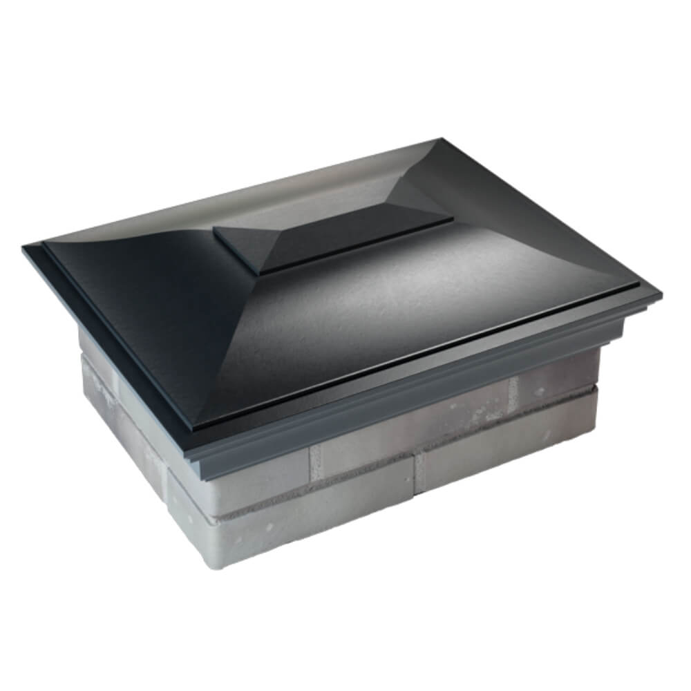 Колпак Zking Монблан Черный на столб 2х1.5 кирпича (515х385мм) Евпатория фото