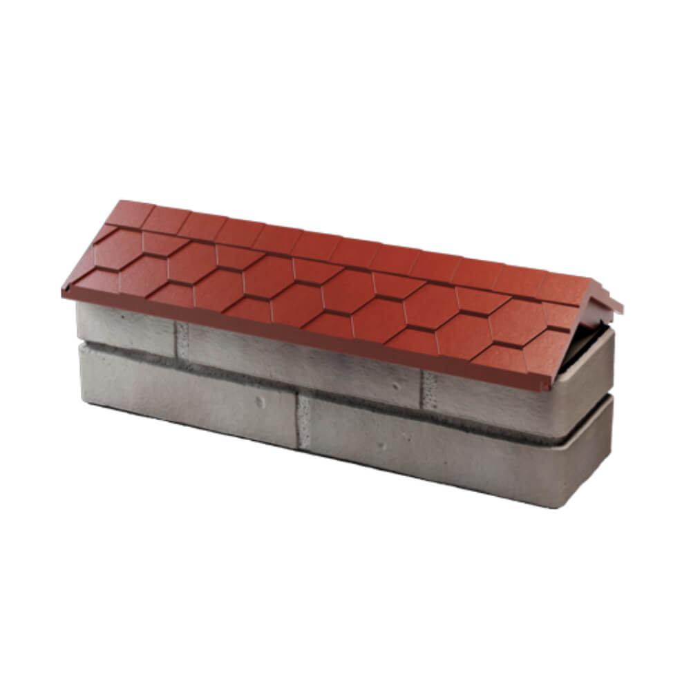 Парапет Zking Эверест Красный с посадкой на 0.5 кирпича (130мм) в Евпатории фото