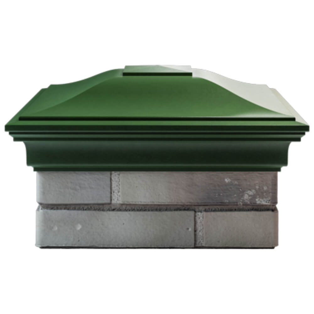 Колпак Zking Монблан Зеленый на столб 1.5х1.5 кирпича (385х385мм) Евпатория фото
