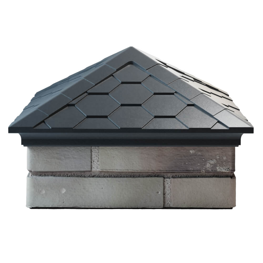 Колпак Zking Эверест Серый на столб 1.5х1.5 кирпича (390х390мм) Евпатория фото