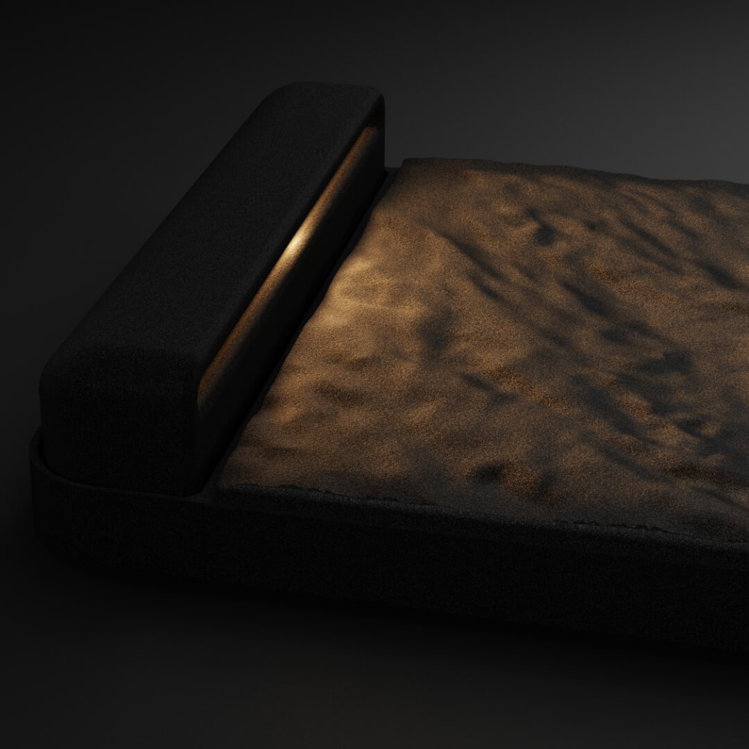 LED Светильник для шаговой плиты STONE Черный Сланец 330х75х98мм Евпатория фото