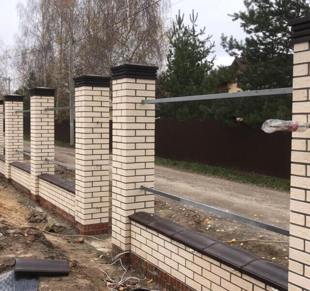 Колпак Zking Бона ХайТек Коричневый на столб 1.5х1.5 кирпича (385х385мм) в Евпатории фото