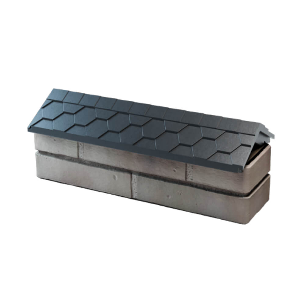 Парапет Zking Эверест Серый с посадкой на 0.5 кирпича (130мм) в Евпатории фото