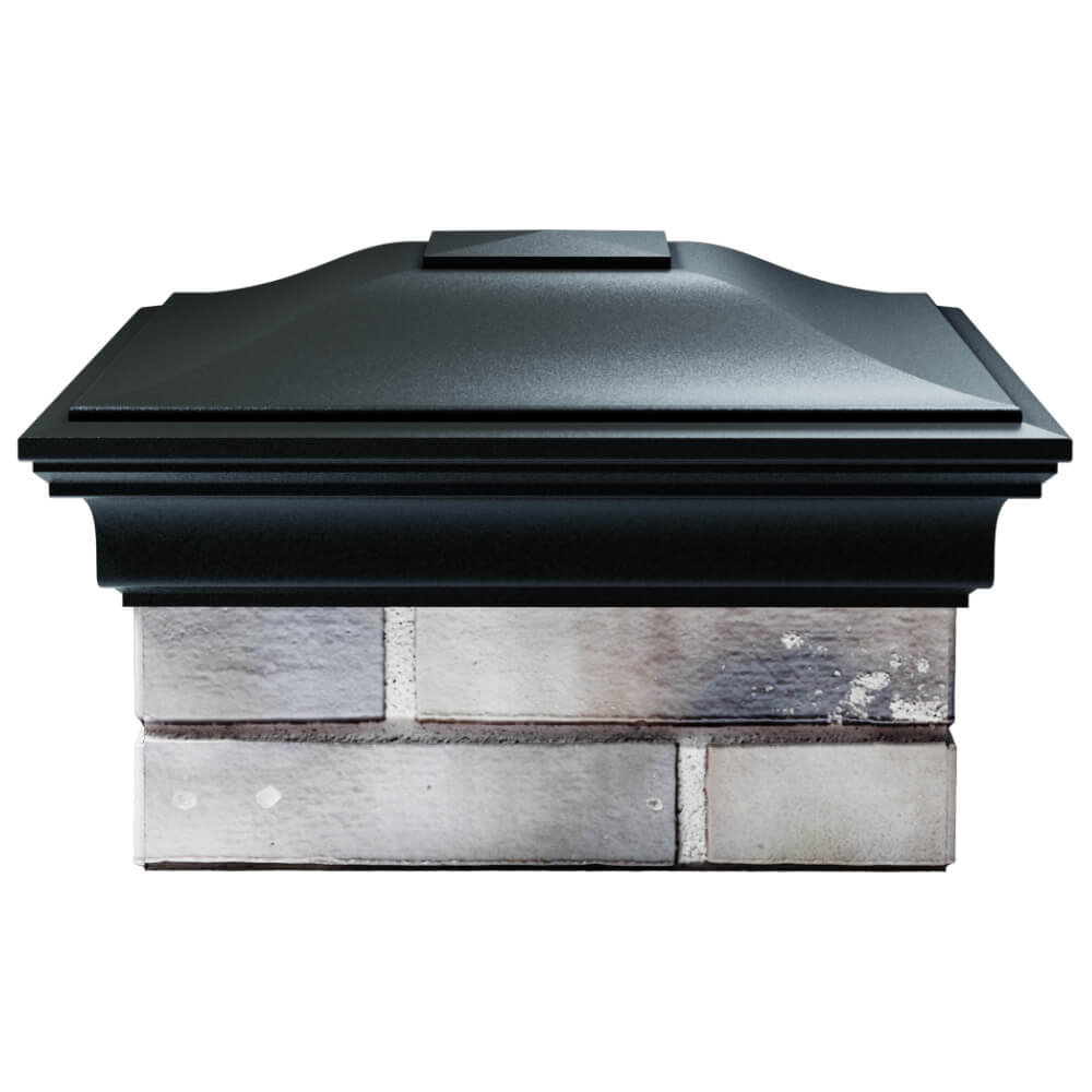 Колпак Zking Монблан Черный на столб 1.5х1.5 кирпича (385х385мм) Евпатория фото