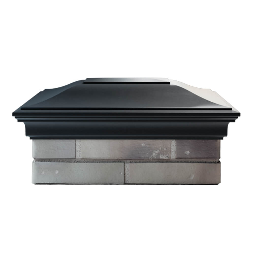 Колпак Zking Монблан Черный на столб 2х1.5 кирпича (515х385мм) в Евпатории фото