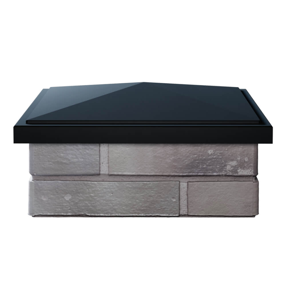 Колпак Zking БонаМоно Черный на столб 1.5х1.5 кирпича (385х385, 400х400мм) Евпатория фото