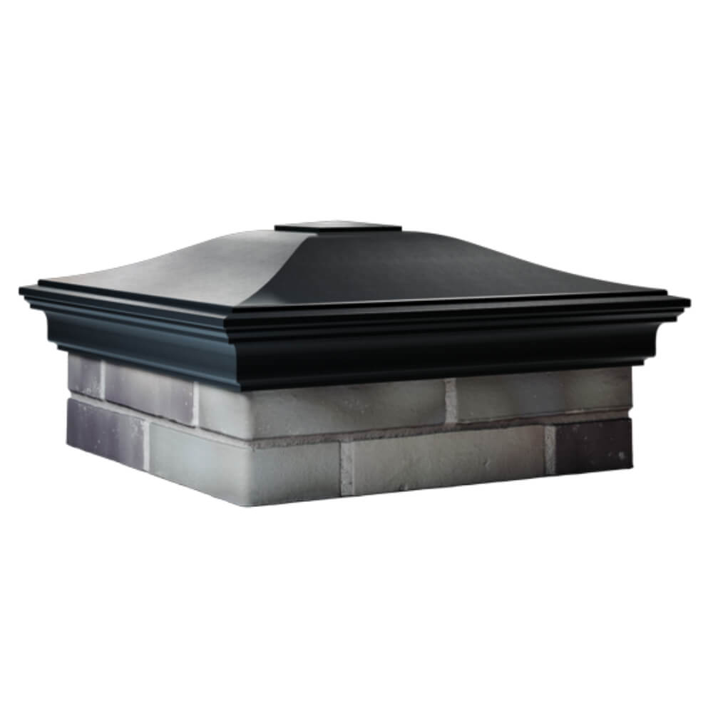 Колпак Zking Монблан Черный на столб 2х2 кирпича (515х515мм) в Евпатории фото