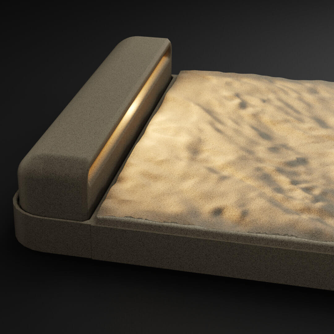 LED Светильник для шаговой плиты STONE Светлая Галька 330х75х98мм Евпатория фото