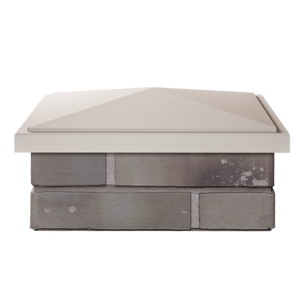 Колпак Zking БонаМоно Бежевый на столб 1.5х1.5 кирпича (385х385, 400х400мм) Евпатория фото