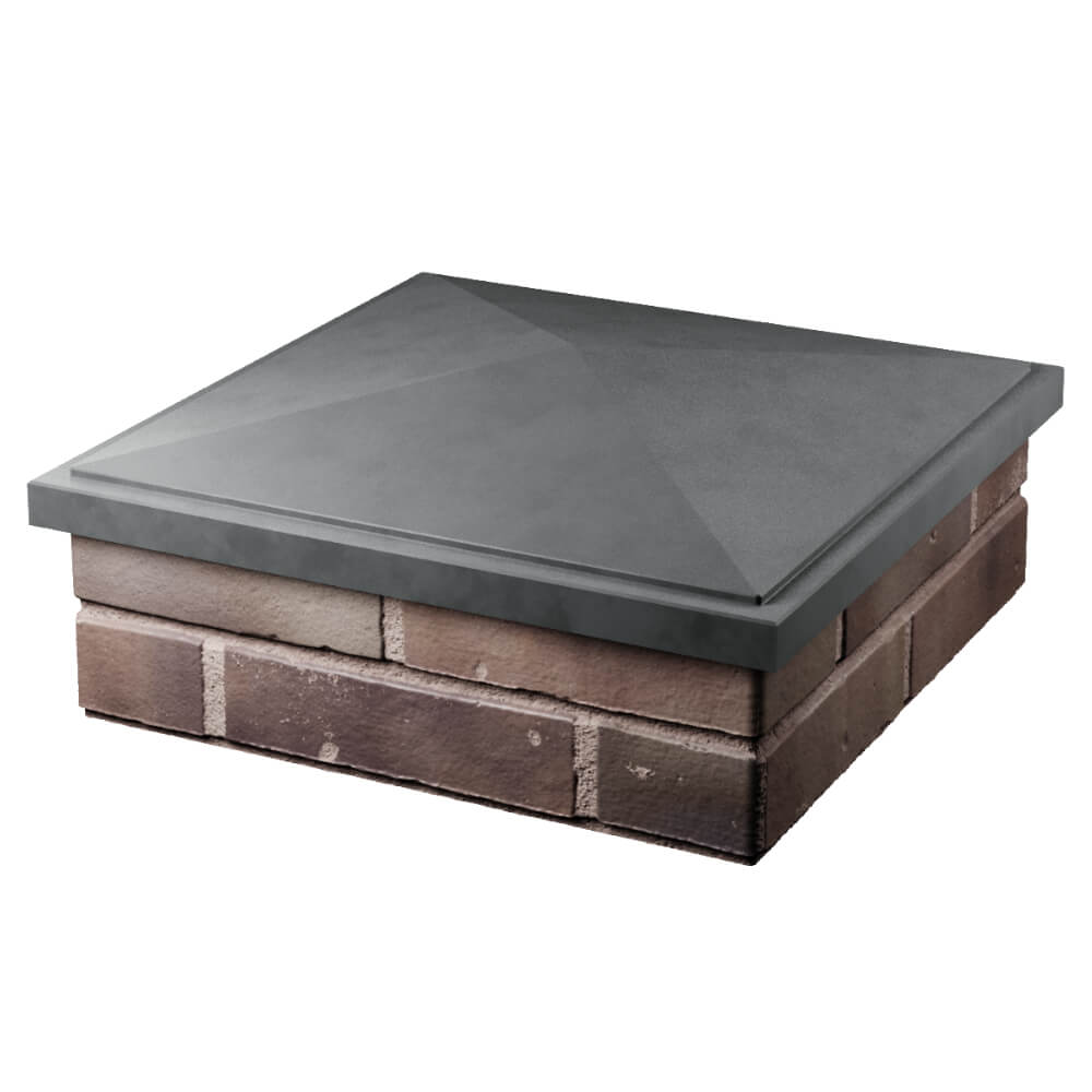 Колпак Zking БонаМоно Серый на столб 2х2 кирпича (515х515, 530х530мм) в Евпатории фото