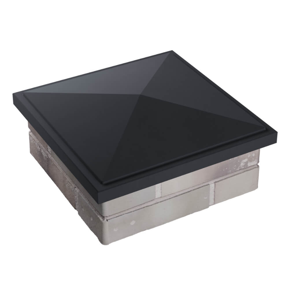 Колпак Zking БонаМоно Серый на столб 1.5х1.5 кирпича (385х385, 400х400мм) в Евпатории фото