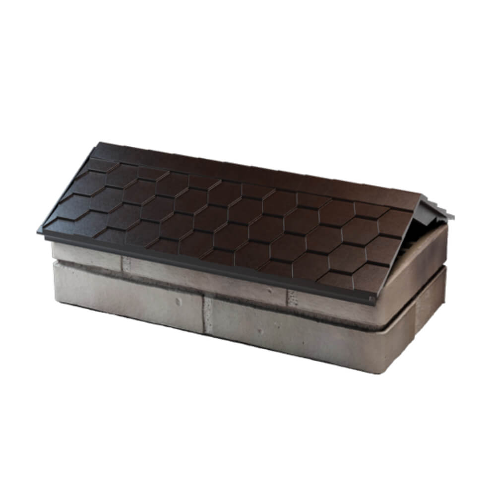 Парапет Zking Эверест Коричневый с посадкой на 1 кирпич (200/225/255мм) в Евпатории фото