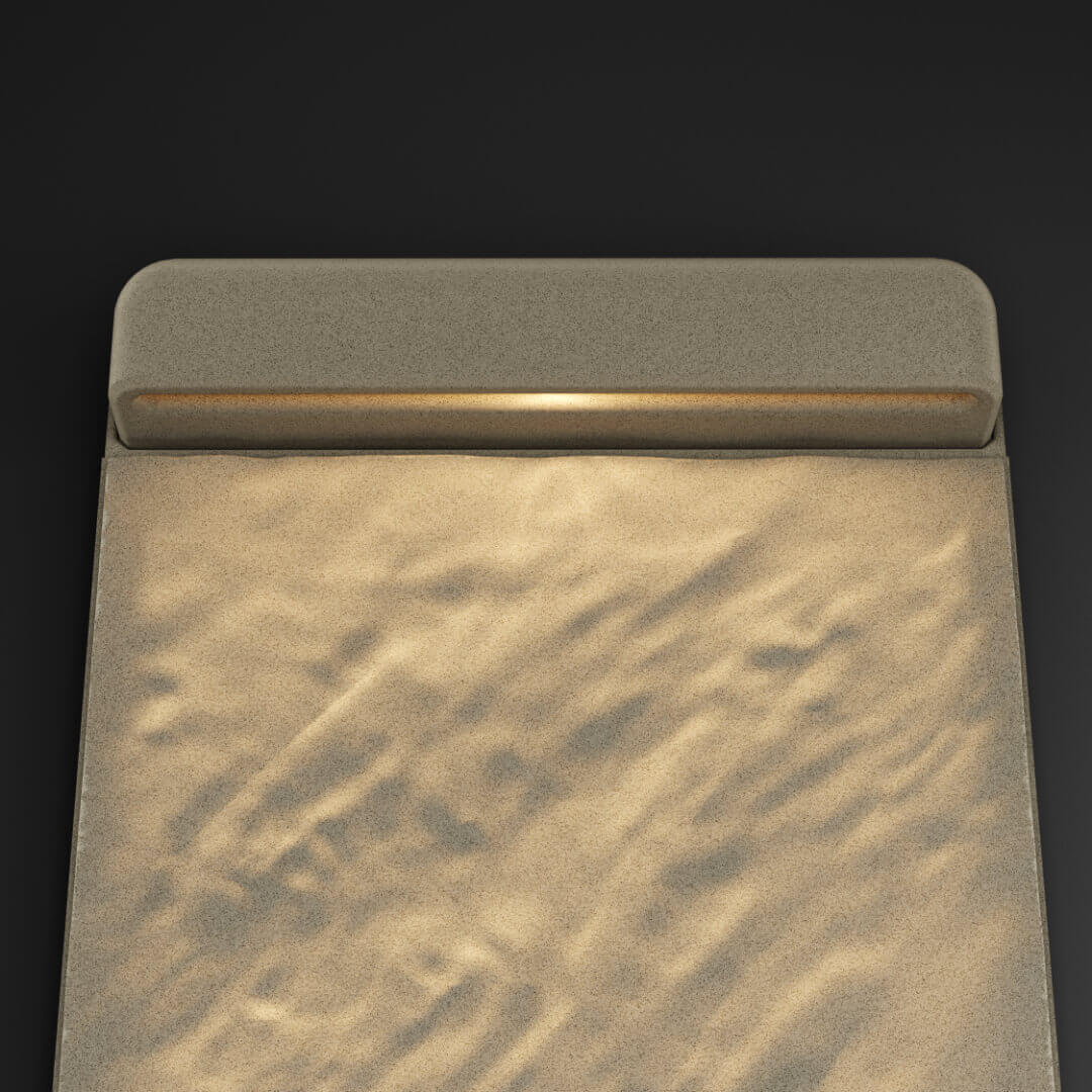 LED Светильник для шаговой плиты STONE Светлая Галька 330х75х98мм в Евпатории фото