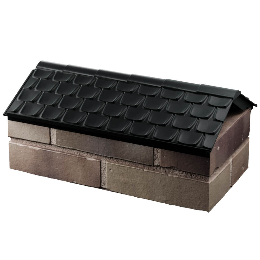 Парапет Zking Эльбрус Черный с посадкой на 1 кирпич (255мм) в Евпатории фото