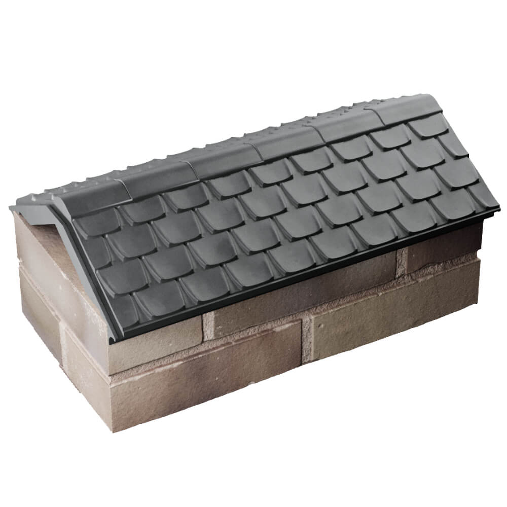 Парапет Zking Эльбрус Серый с посадкой на 1 кирпич (255мм) в Евпатории фото