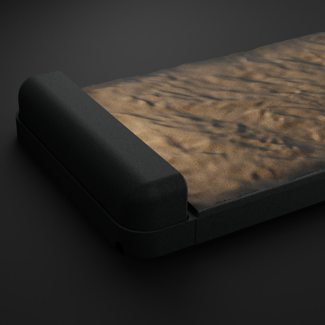 LED Светильник для шаговой плиты STONE Графитовый Серый 330х75х98мм в Евпатории фото