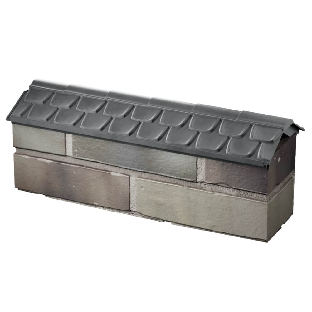 Парапет Zking Эльбрус Серый с посадкой на 0.5 кирпича (130мм) в Евпатории фото