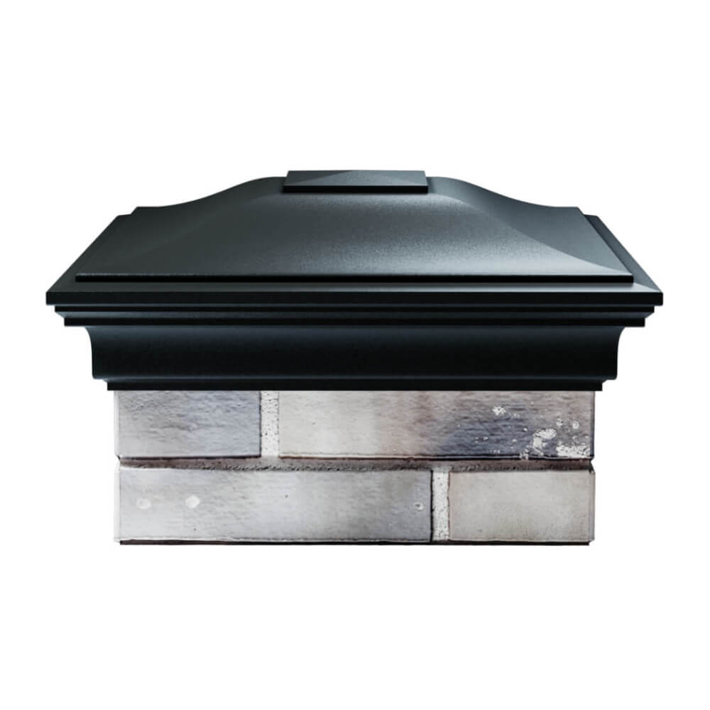 Колпак Zking Монблан Черный на столб 1.5х1.5 еврокирпича 0.7НФ (355х355мм) Евпатория фото