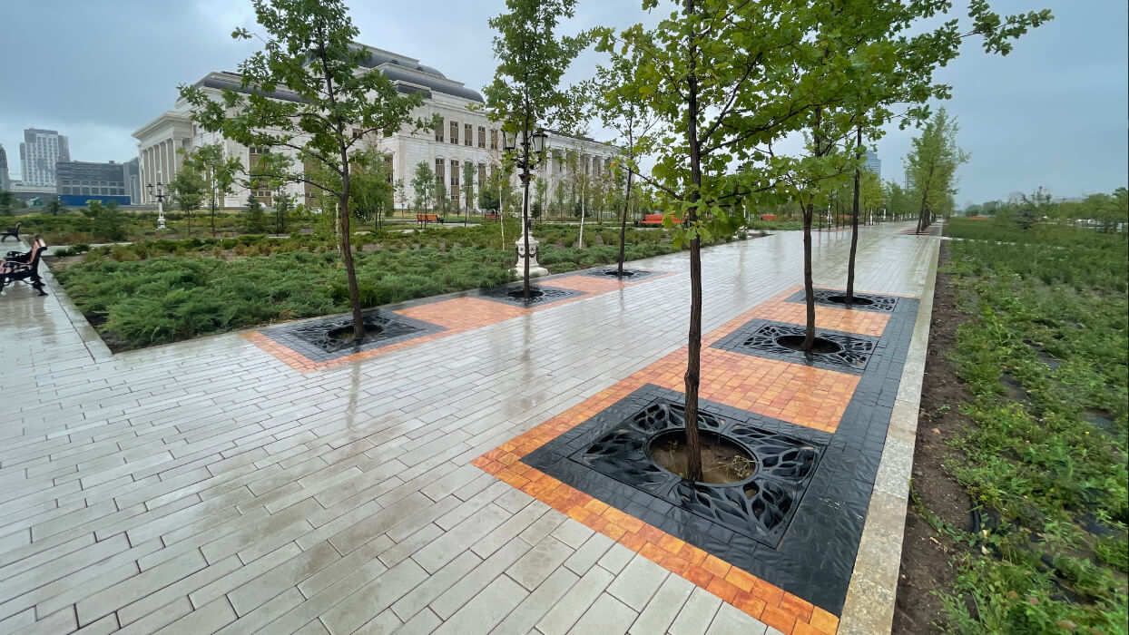 Приствольная решетка для дерева ZKING CRUST 1.2х1.2м Черная в Евпатории фото