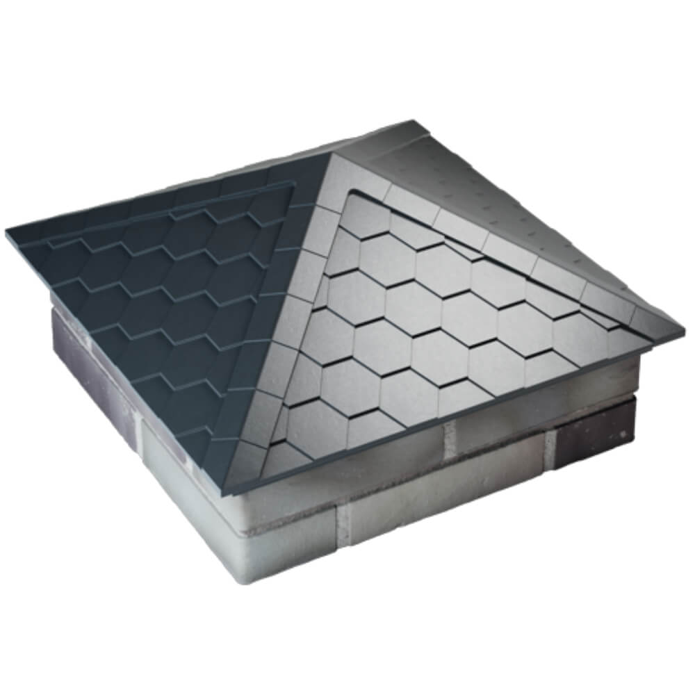 Колпак Zking Эверест Серый на столб 2х2 кирпича (535х535мм) Евпатория фото