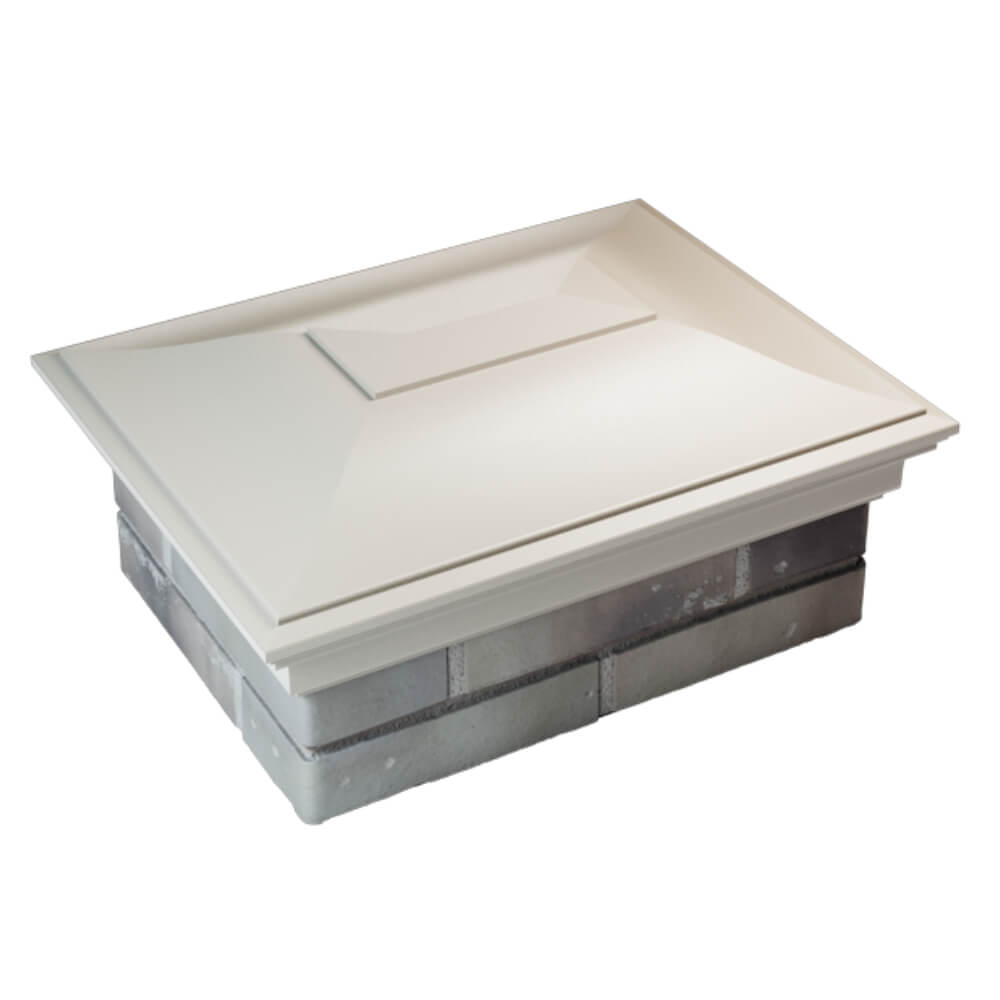 Колпак Zking Монблан Бежевый на столб 2х1.5 кирпича (515х385мм) Евпатория фото