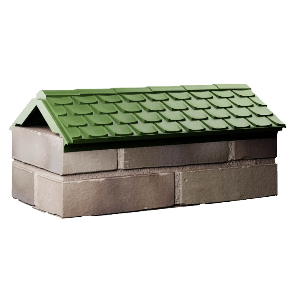 Парапет Zking Эльбрус Зеленый с посадкой на 1 кирпич (255мм) Евпатория фото