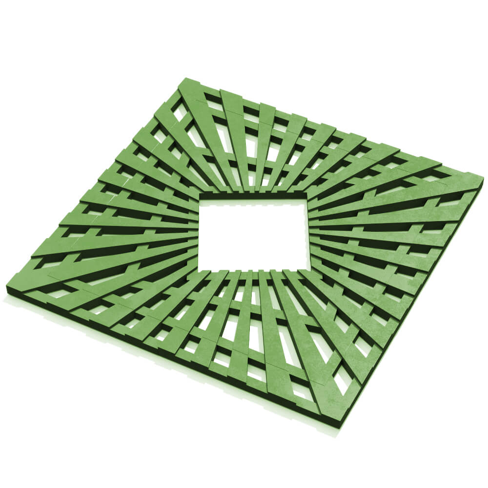 Приствольная решетка для дерева ZKING ATMOSPHERE 1.2х1.2м Зеленая в Евпатории фото