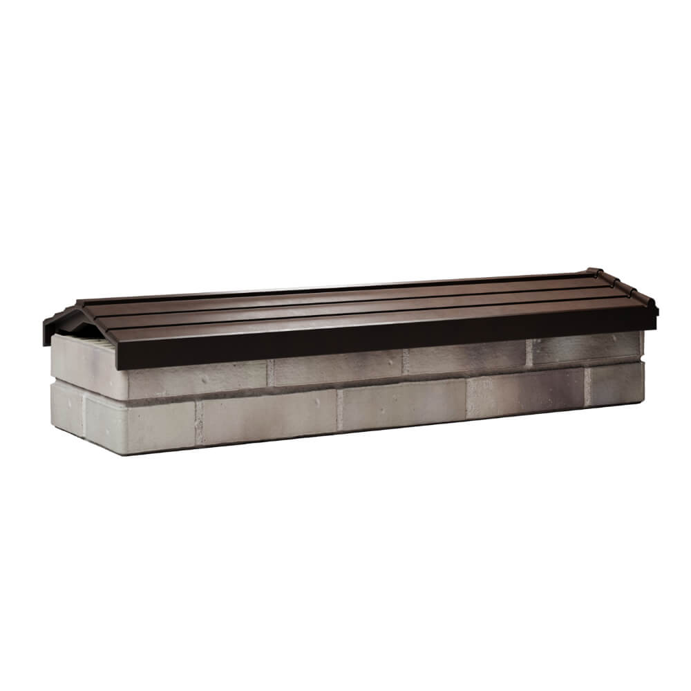 Парапет Zking Бона ХайТек Коричневый посадка на 0.5 кирпича (130мм) Евпатория фото