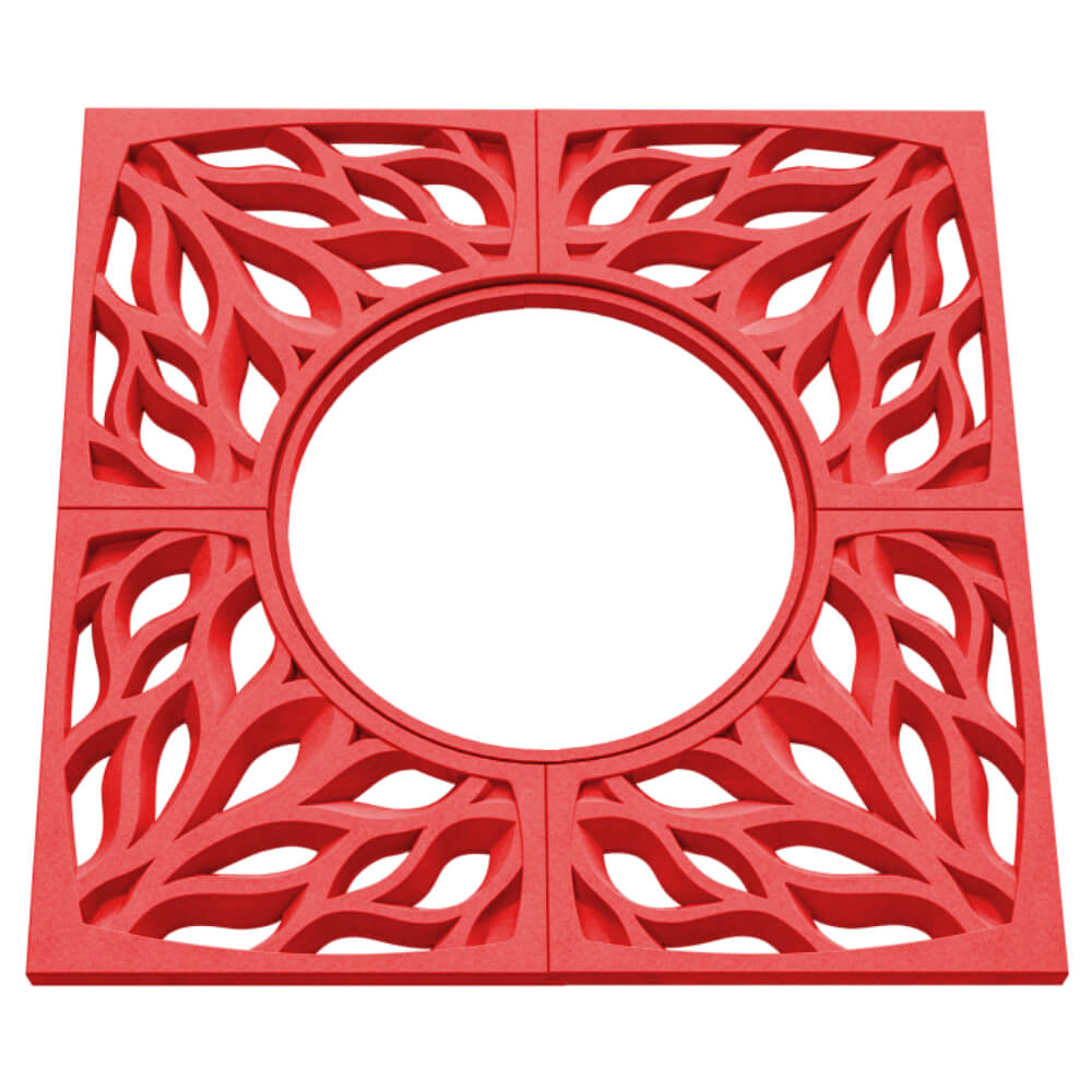 Приствольная решетка для дерева ZKING CRUST 1.2х1.2м Красная в Евпатории фото