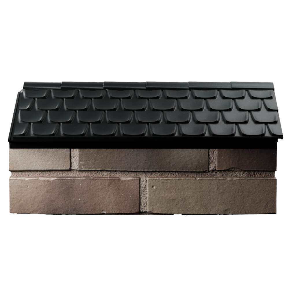 Парапет Zking Эльбрус Черный с посадкой на 1 кирпич (255мм) в Евпатории фото