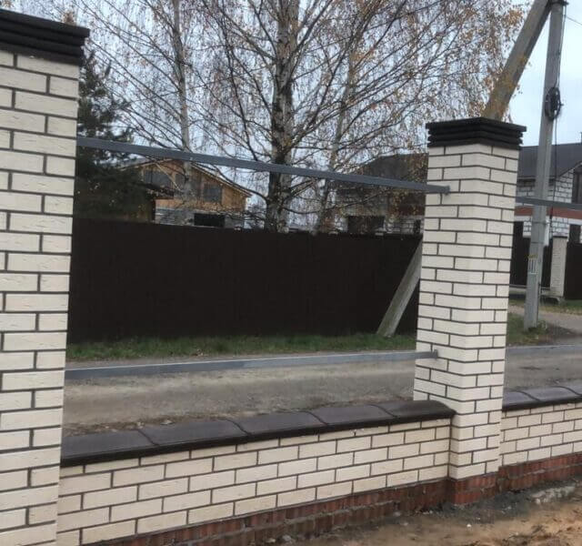 Колпак Zking Бона ХайТек Коричневый на столб 1.5х1.5 кирпича (385х385мм) в Евпатории фото