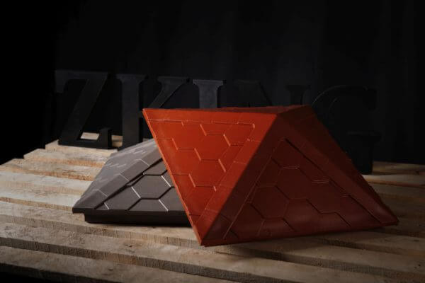 Колпак Zking Эверест Красный на столб 1.5х1.5 кирпича (390х390мм) в Евпатории фото