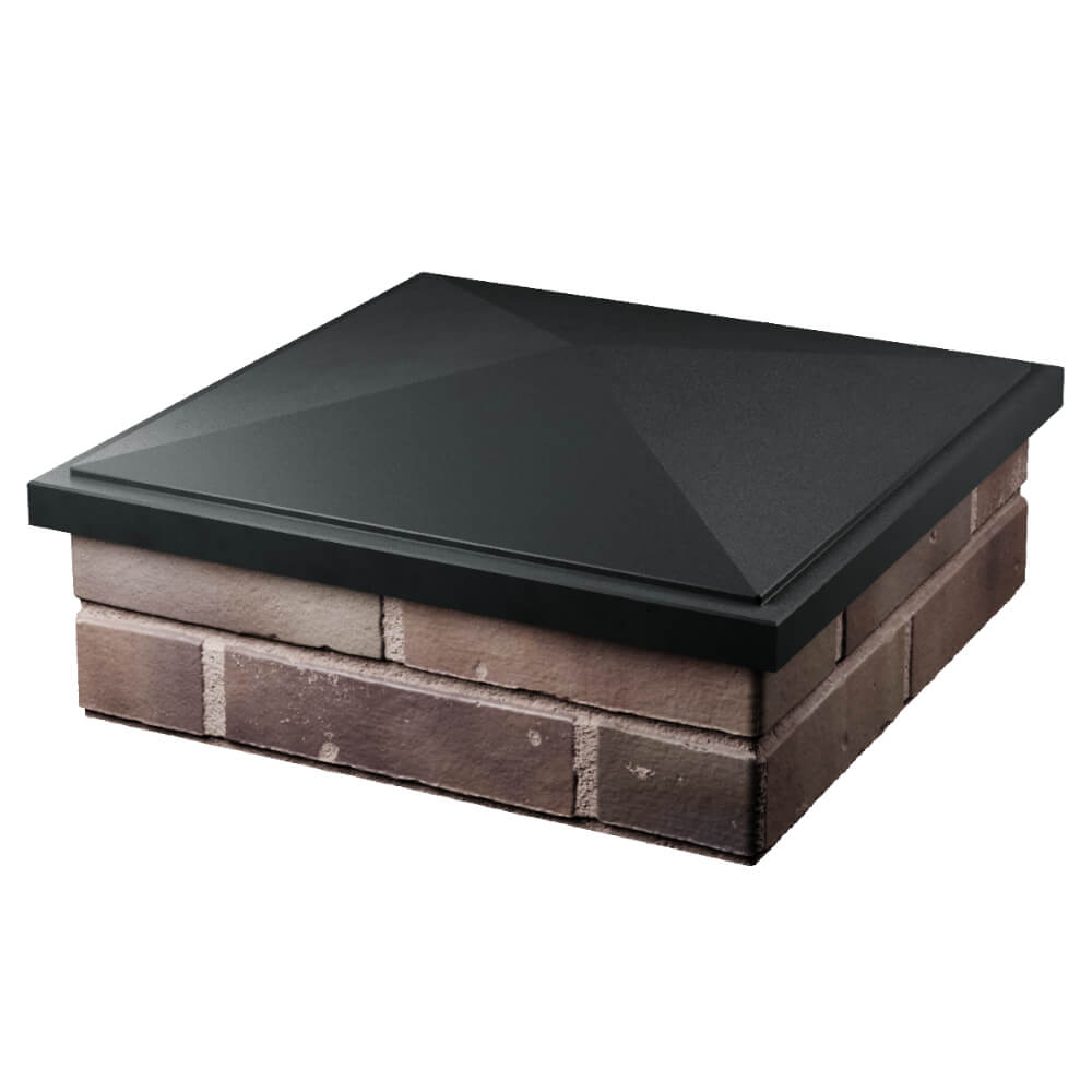 Колпак Zking БонаМоно Черный на столб 2х2 кирпича (515х515, 530х530мм) в Евпатории фото