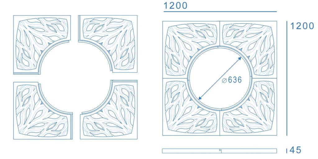 Приствольная решетка для дерева ZKING CRUST 1.2х1.2м Черная в Евпатории фото