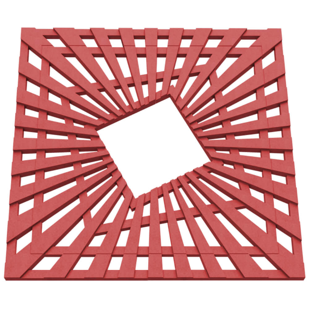 Приствольная решетка для дерева ZKING ATMOSPHERE 1.2х1.2м Красная в Евпатории фото