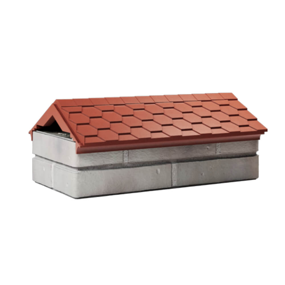 Парапет Zking Эверест Красный с посадкой на 1 кирпич (200/225/255мм) Евпатория фото