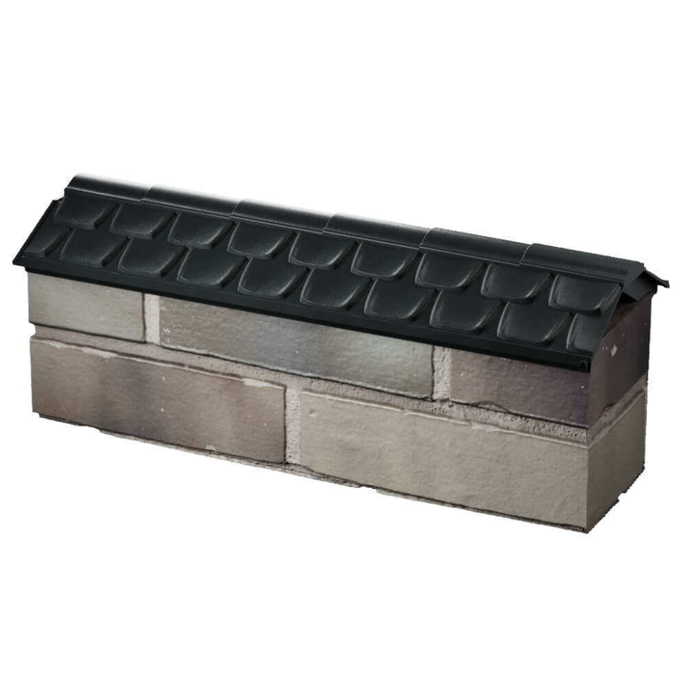 Парапет Zking Эльбрус Черный с посадкой на 0.5 кирпича (130мм) в Евпатории фото