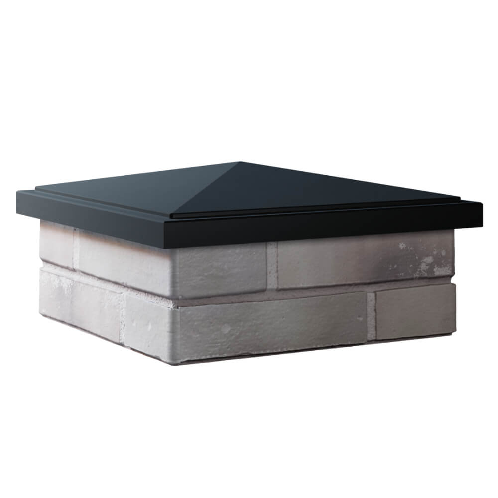 Колпак Zking БонаМоно Черный на столб 1.5х1.5 кирпича (385х385, 400х400мм) в Евпатории фото