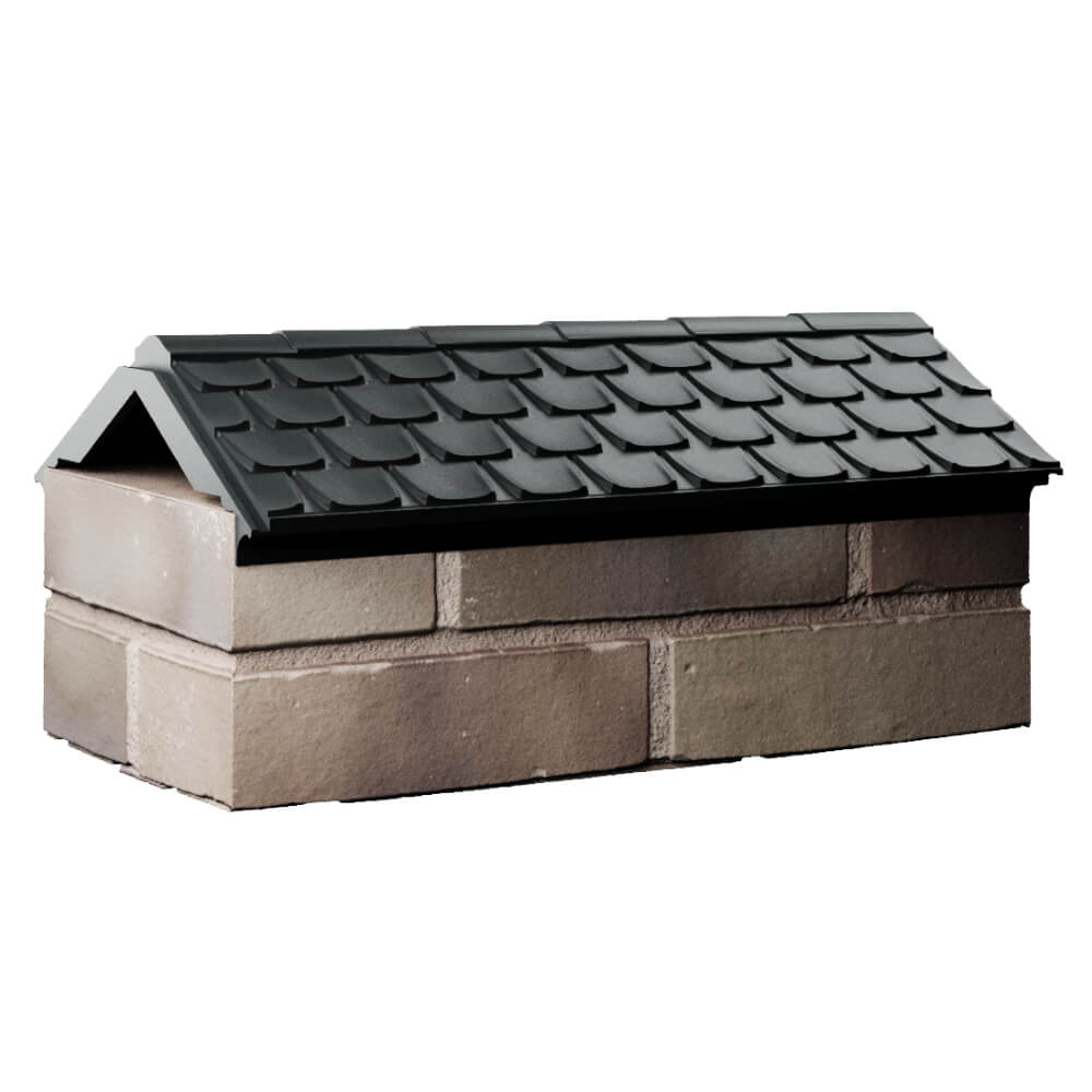 Парапет Zking Эльбрус Черный с посадкой на 1 кирпич (255мм) Евпатория фото