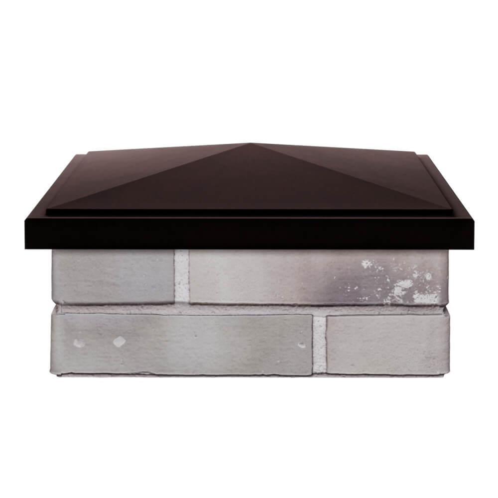 Колпак Zking БонаМоно Коричневый на столб 1.5х1.5 кирпича (385х385, 400х400мм) Евпатория фото