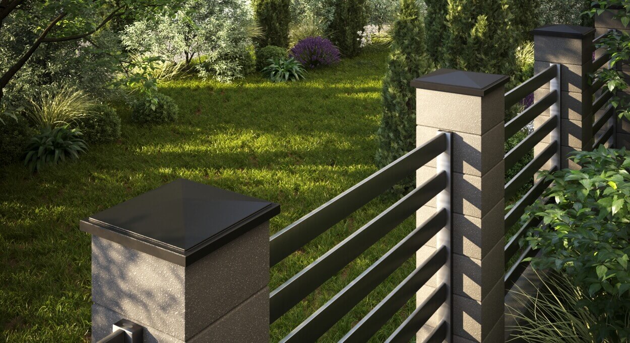 Колпак Zking БонаМоно Коричневый на столб 1.5х1.5 кирпича (385х385, 400х400мм) в Евпатории фото