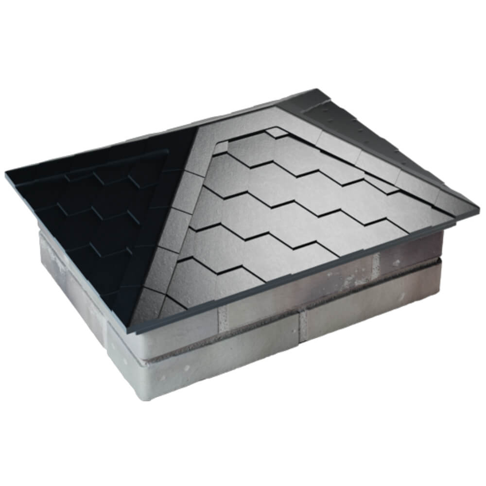 Колпак Zking Эверест Черный на столб 2х1.5 кирпича (520х390мм) Евпатория фото