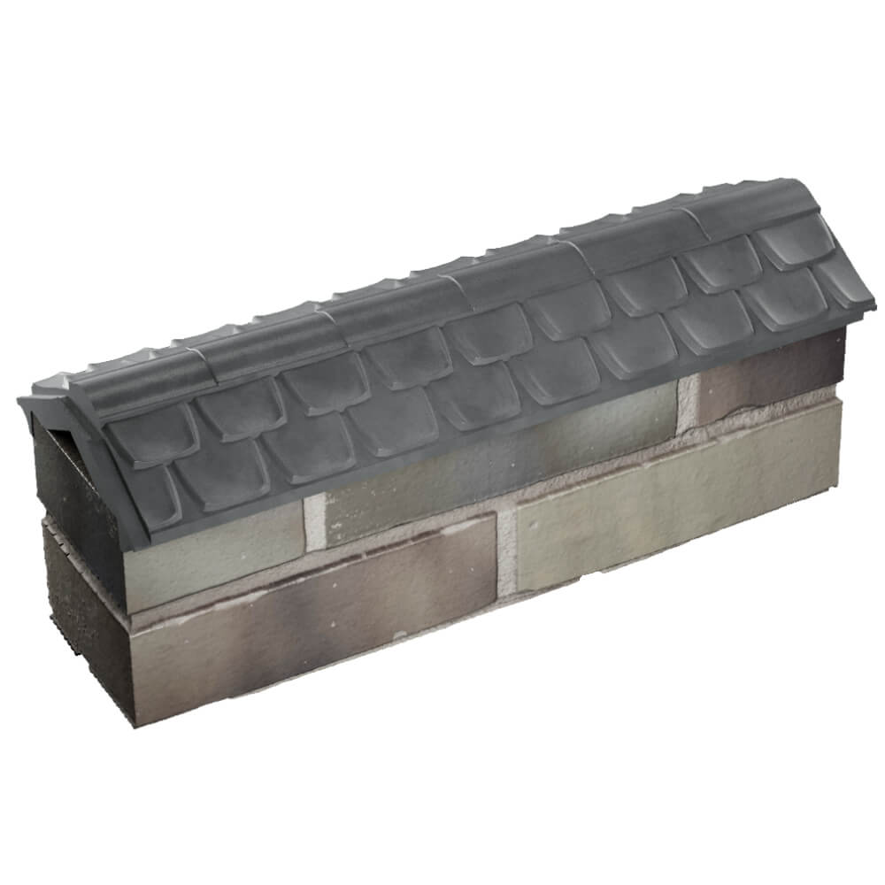 Парапет Zking Эльбрус Серый с посадкой на 0.5 кирпича (130мм) в Евпатории фото